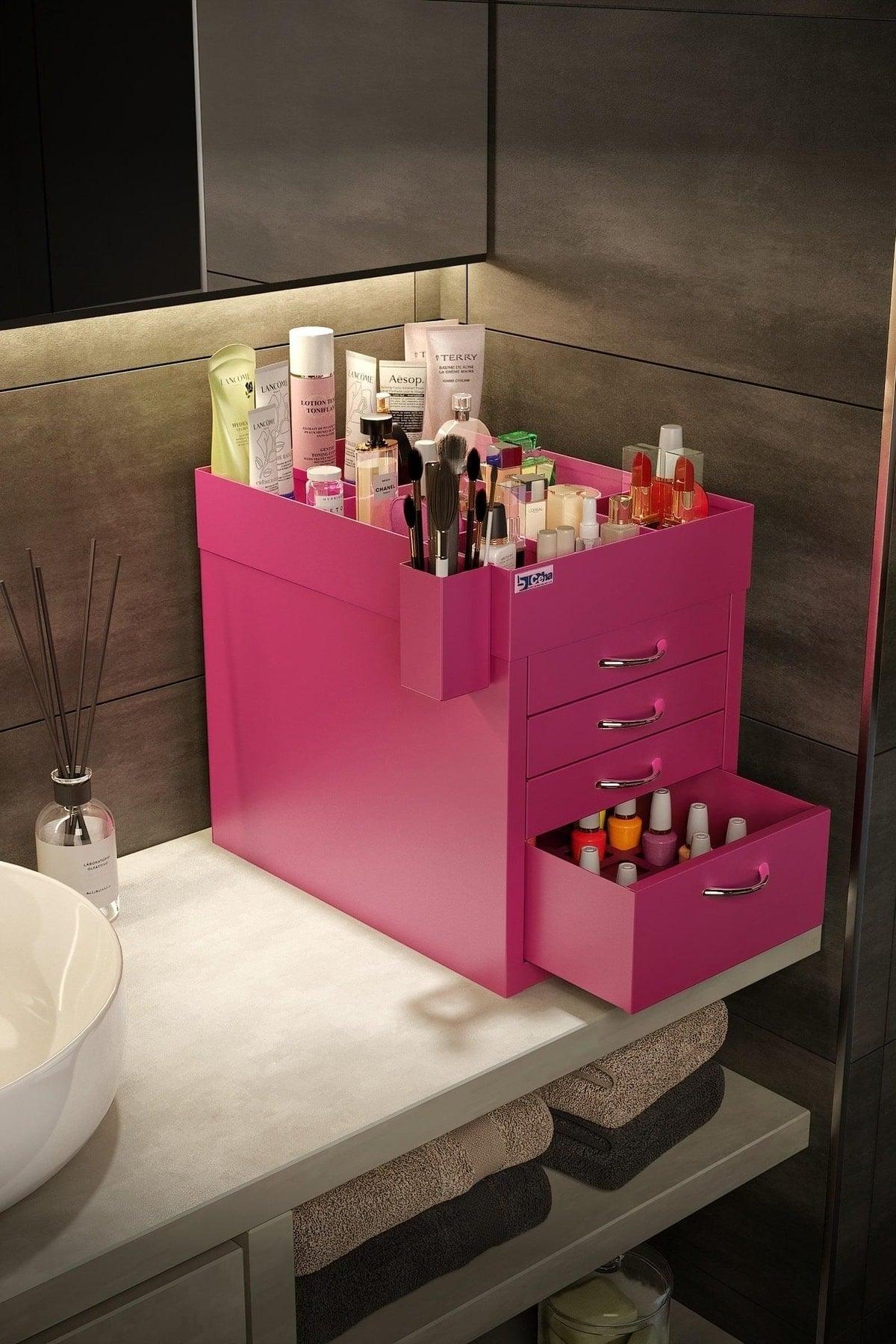 Makeup Organizer - Pink - Swordslife