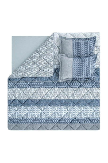 Malin Double Bedding Set - Blue - Swordslife