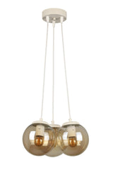 Malta 3rd Chandelier White Honey Glass - Swordslife