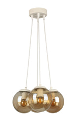 Malta 4th Chandelier White Honey Glass - Swordslife