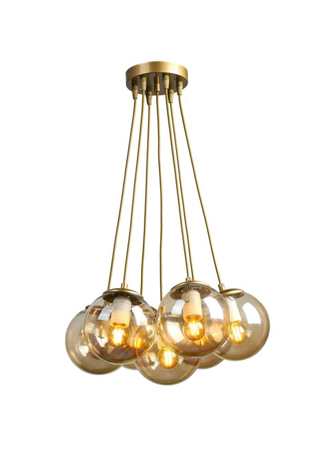 Malta 7th Chandelier Tumbled Honey Glass - Swordslife