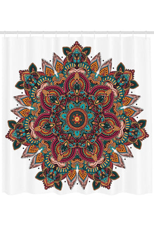 Mandala Pattern Shower Curtain Waterproof