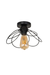 Mango Single Black Ceiling Mount Chandelier - Swordslife