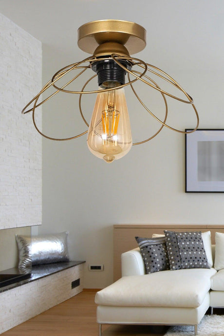 Mango Single Tumbled Ceiling Mount Chandelier - Swordslife