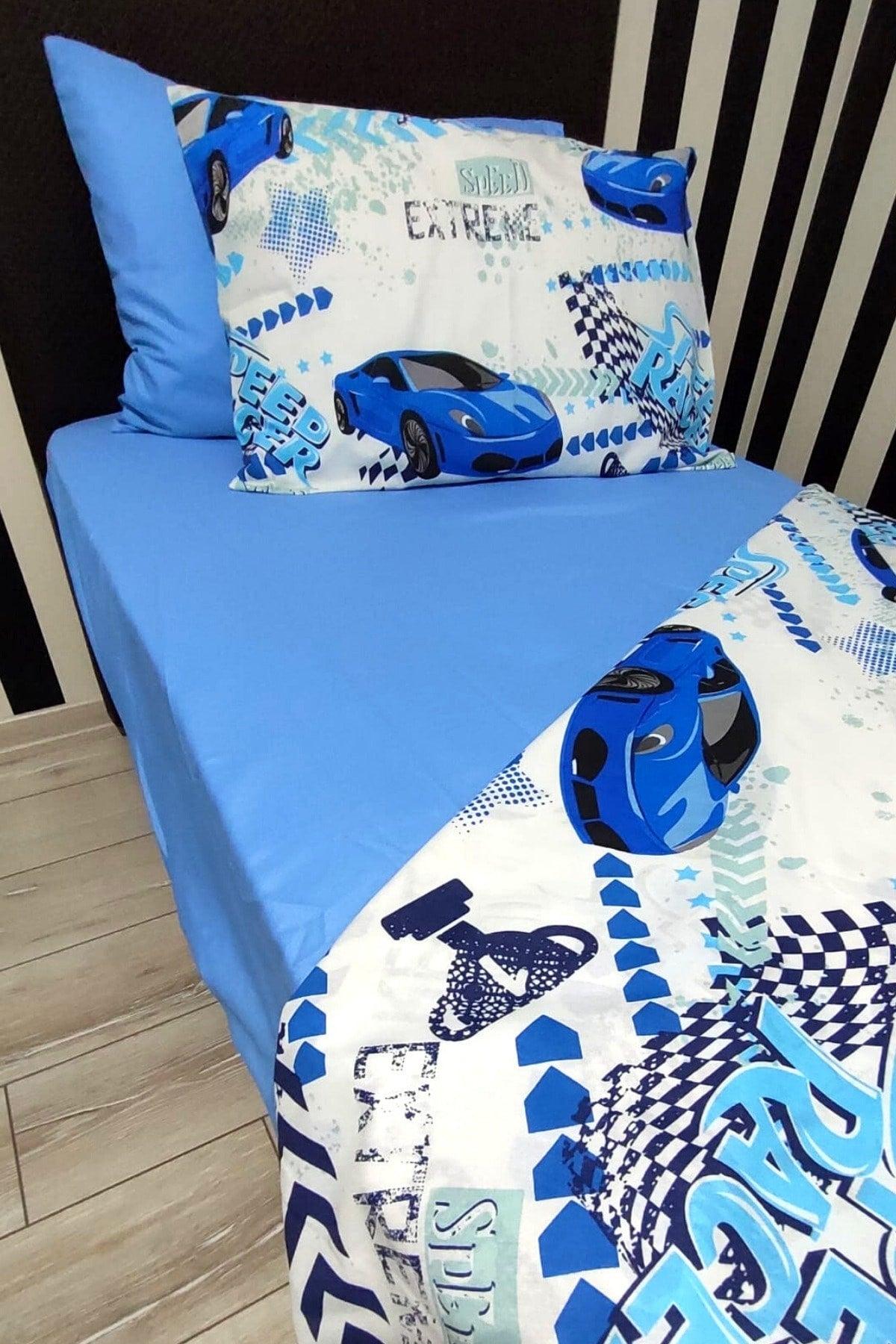 Boy Blue Trolley With Rubber Sheets