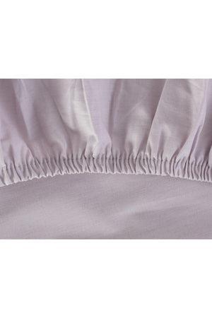 Manon King Size Ranforce Fitted Sheet - Light Plum - Swordslife