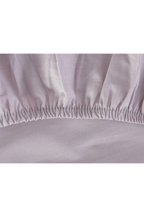 Manon King Size Ranforce Fitted Sheet - Light Plum - Swordslife