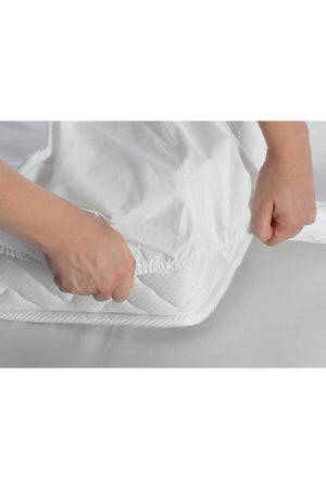 Manon Ranforce Double Fitted Sheet - White - Swordslife