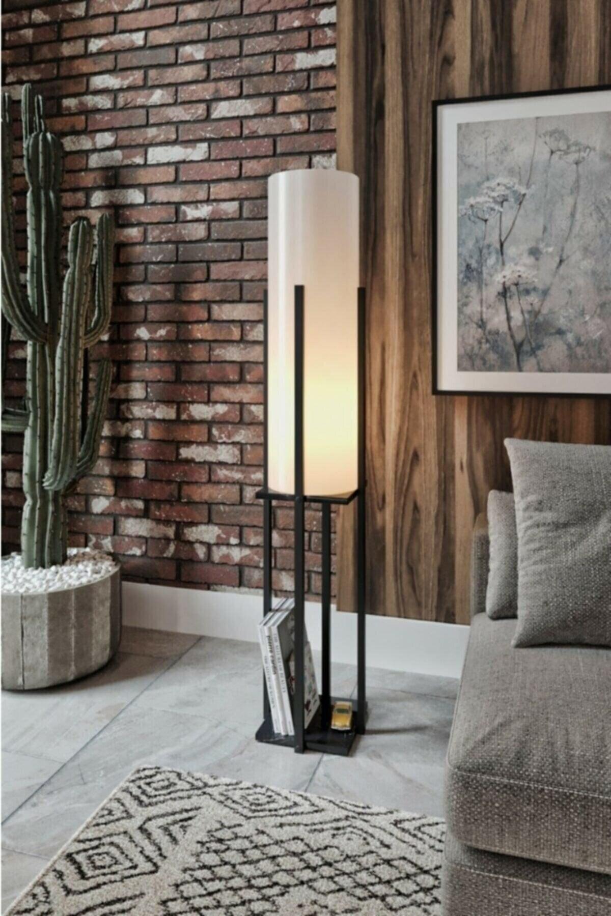 Marble Patterned Dor Floor Lamp Black - Swordslife