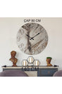 Marble Pattern Wall Clock Diameter 80cm White - Swordslife