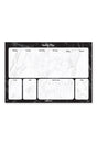 Marble Weekly Planner Block Black