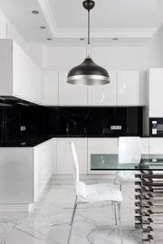 Marco Special Design Modern Sport Decorative Cafe-kitchen Black Inside Silver Pendant Lamp Single Chandelier - Swordslife