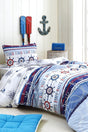 Marina Cotton Ranforce Single Duvet Cover Set - Swordslife