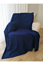 Navy Blue Color Non-Slip Double Sided Sofa Bed