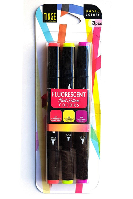 Marker Pen - 3 Pcs Fluorescent Highlighter