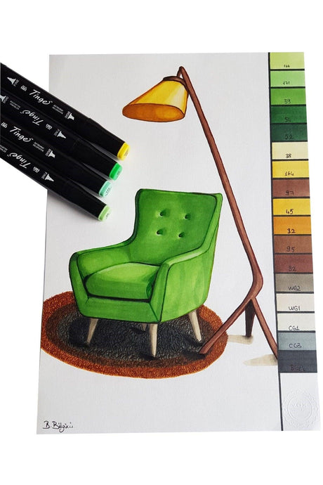 Marker Pen - 3 Pcs Fluorescent Highlighter