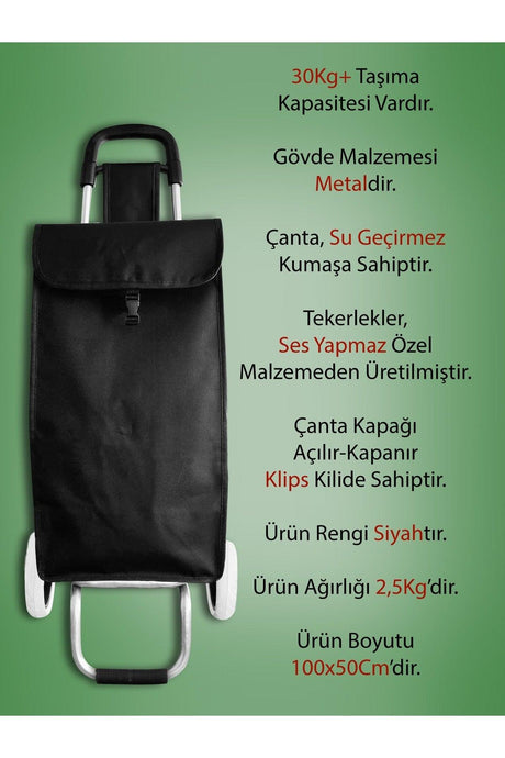 Market Trolley Silent Wheel - Waterproof Bag - Swordslife