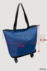 Market Trolley Market Bag Multi-Purpose Bag Folding Wheeled Market Cart Trolley - Swordslife