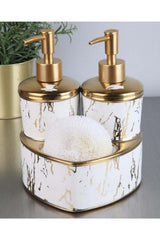 Marble Heart Twin Liquid Soap Dispenser