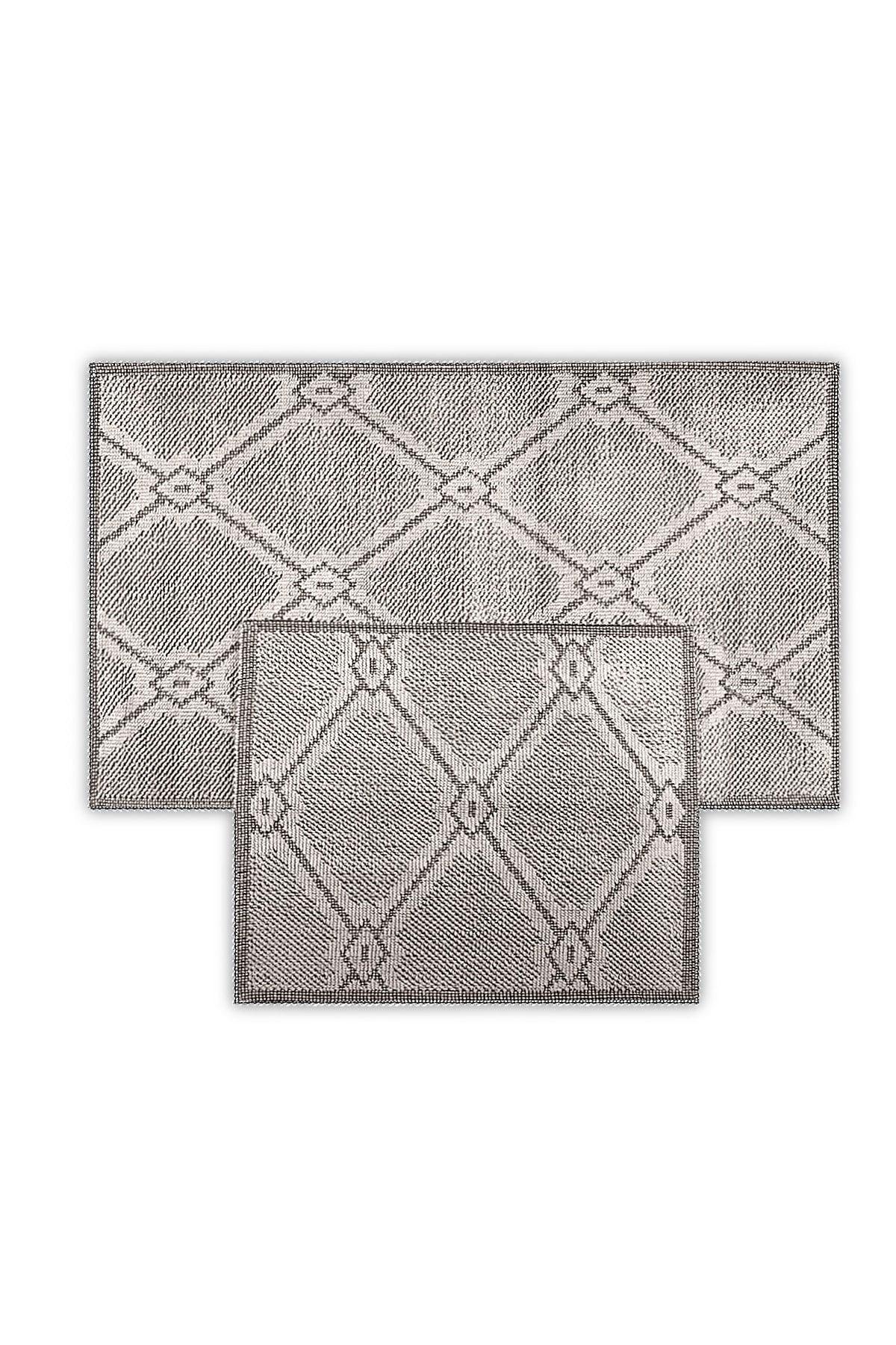 Marta Natural Cotton 2 Piece Bathroom Rug Set - Swordslife