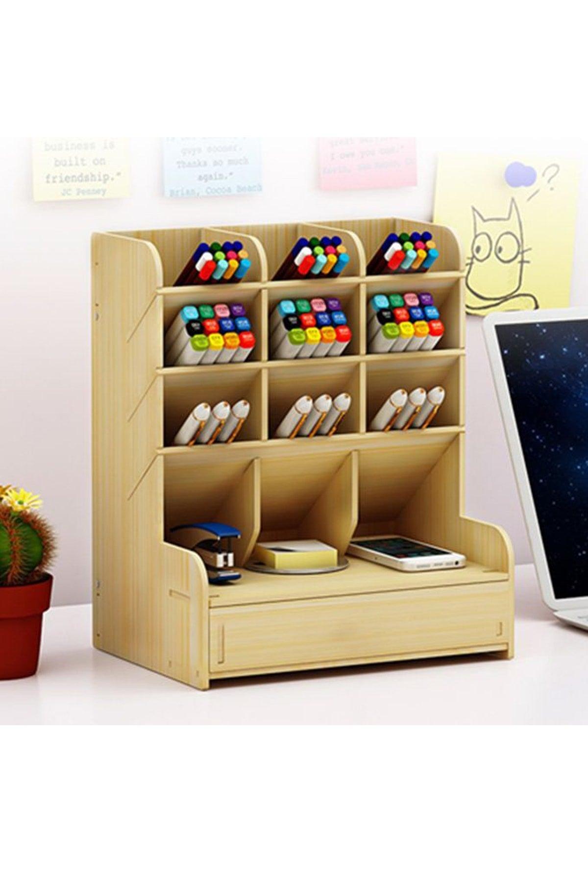 Martı Drawer Pen Holder Desktop Organizer