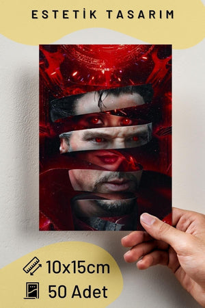 Marvel Wall Poster Collage Set, Red Themed Avengers Poster, 40 Pieces, Adhesive Back, Boxed - Swordslife