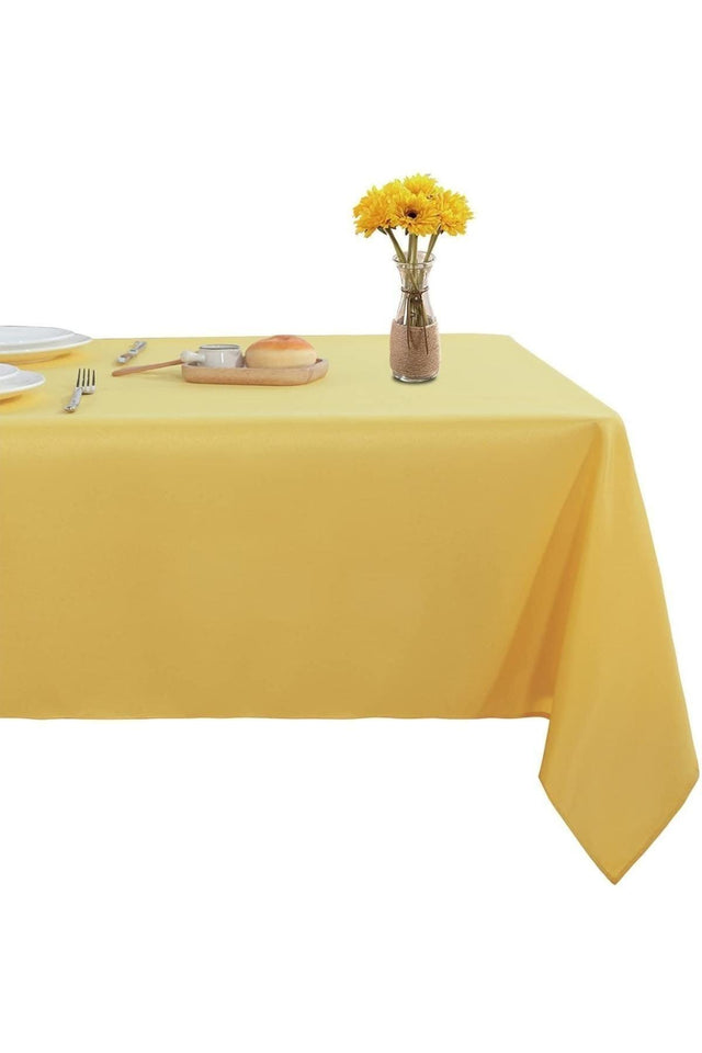 Table Cloth Yellow Stain Resistant Easy To Iron Christmas - Swordslife