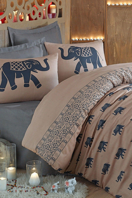 Mature Duvet Cover Set Double Elephant Blue - Swordslife