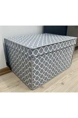 Maxi Multi-Purpose Storage Box,box Storage Bag,box,organizer,toy Box Gray Chain Pattern 40x50x30 - Swordslife