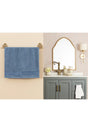 Maynor Border Flush Face Towel - Blue -