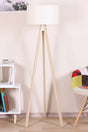 Mdf Floor Lamp - Cream/natural - Atlntk-ktl-cream-natural - Swordslife