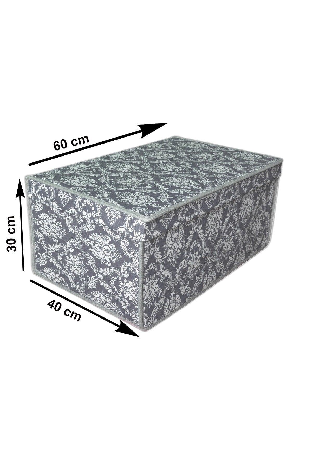 Mega Multi-Purpose Storage Box, box Storage Bag, box, organizer, toy Box Gray Motif Pattern 40x60x30 - Swordslife