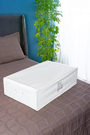Mega Size Base Base Patterned White Color Printed Storage Bag 74 X 46 X 22 Cm - Swordslife
