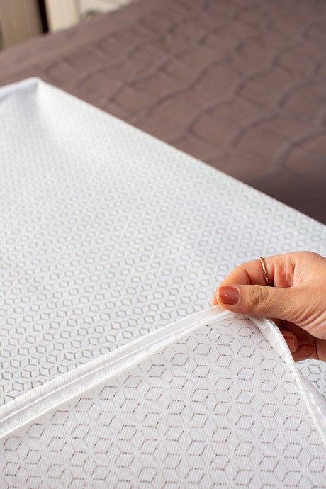 Mega Size Base Base Patterned White Color Printed Storage Bag 74 X 46 X 22 Cm - Swordslife