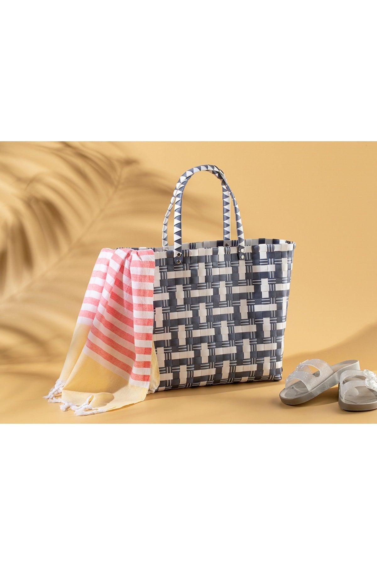 Mehr Farben Strandtasche 34*14*32 Cm Navy - Swordslife