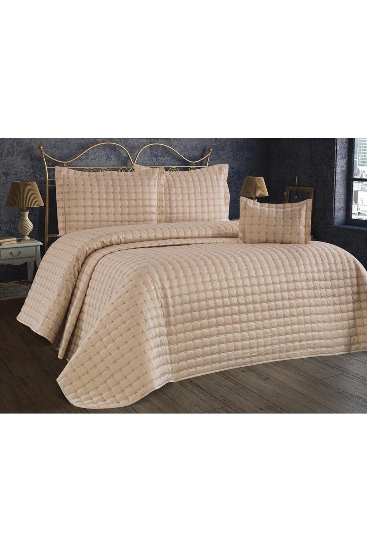 Meltem Double Bedspread Cream - Cappucino - Swordslife