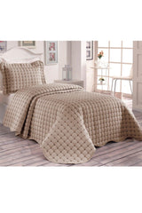 Meltem Single Bedspread Cappucino - Swordslife