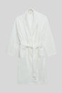 Men's White 100% Cotton Bathrobe - Swordslife