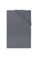 Mer-tim Single Bed 120x200 Elastic Combed Cotton Bed Sheet - Dark Gray - Swordslife