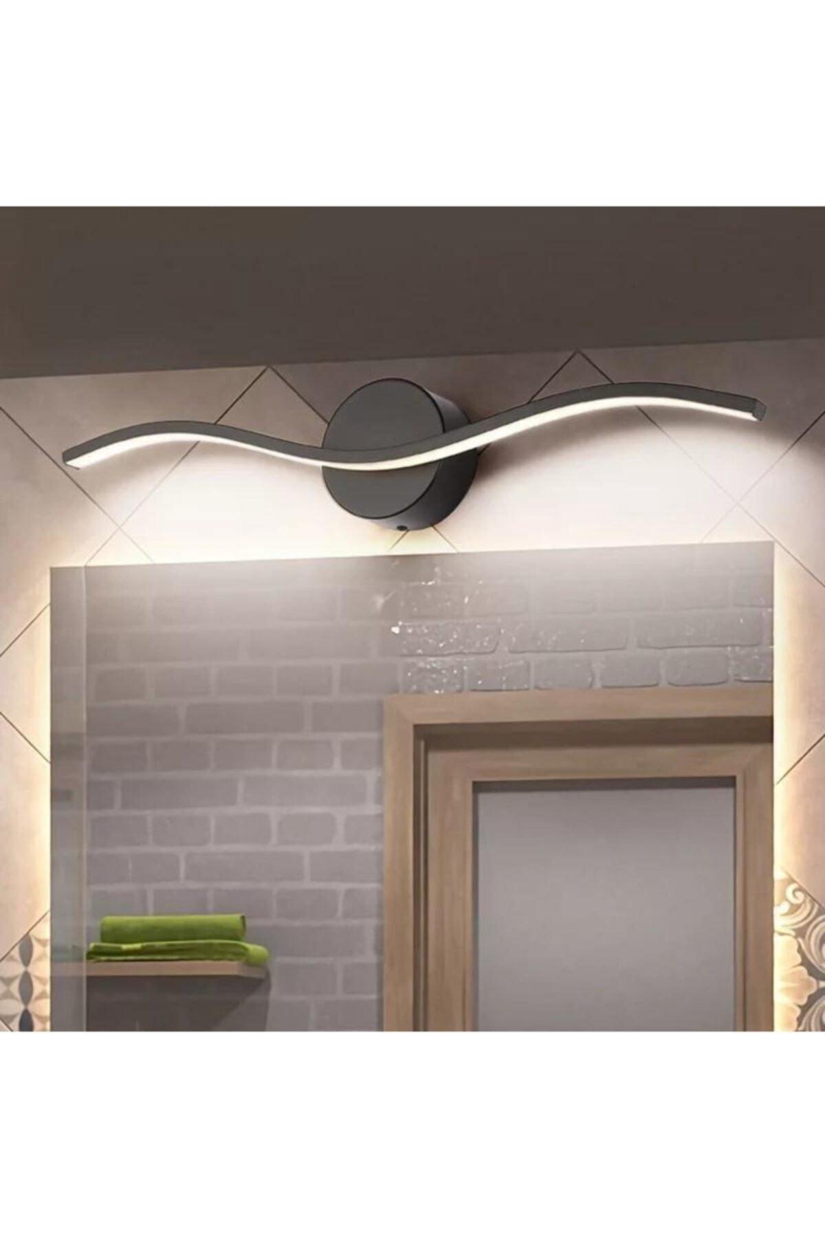 Mercury Ultra Black Bathroom Mirror Table Lamp Daylight Led Sconce - Swordslife