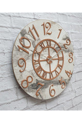 Marble Pattern Copper Color Wall Clock Diameter 80cm - Swordslife