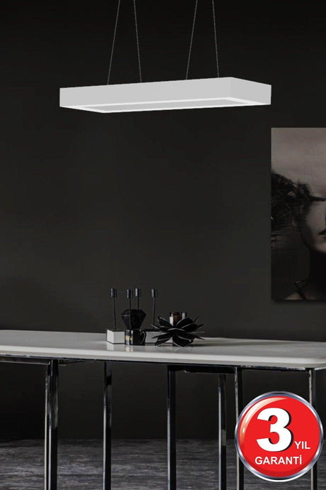 Mesita (White Case, White Light) Led Modern Led Chandelier - Swordslife