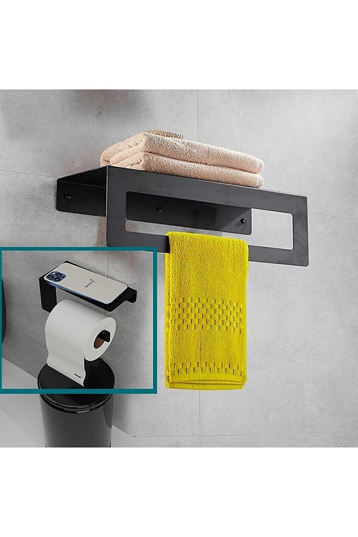 Metal Bathroom Towel Rack And Toilet Paper