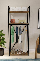 Metal Coat Rack Clothes Rack Cloakroom Shoe Rack Lidya - Swordslife