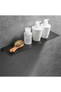 Metal Design Bookshelf Decorative Shelf Wall Shelf Set of 2 Black - Swordslife