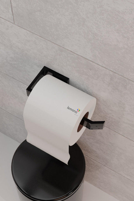 Metal Matte Black Wc Paper Holder Toilet Paper Holder