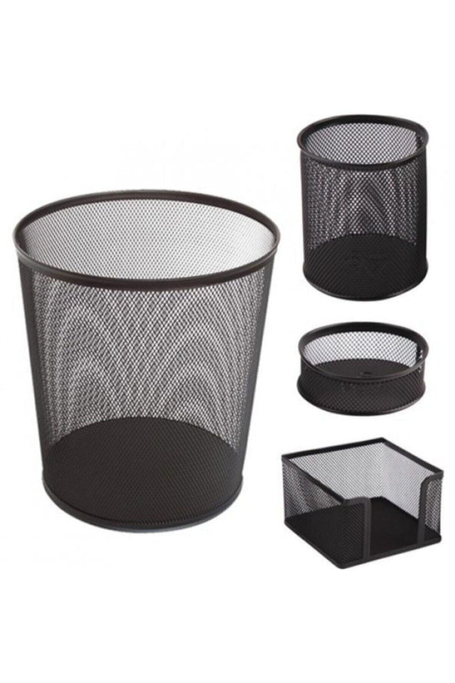 Metal Office Set with 4 Trash Bin Glb001 Fx