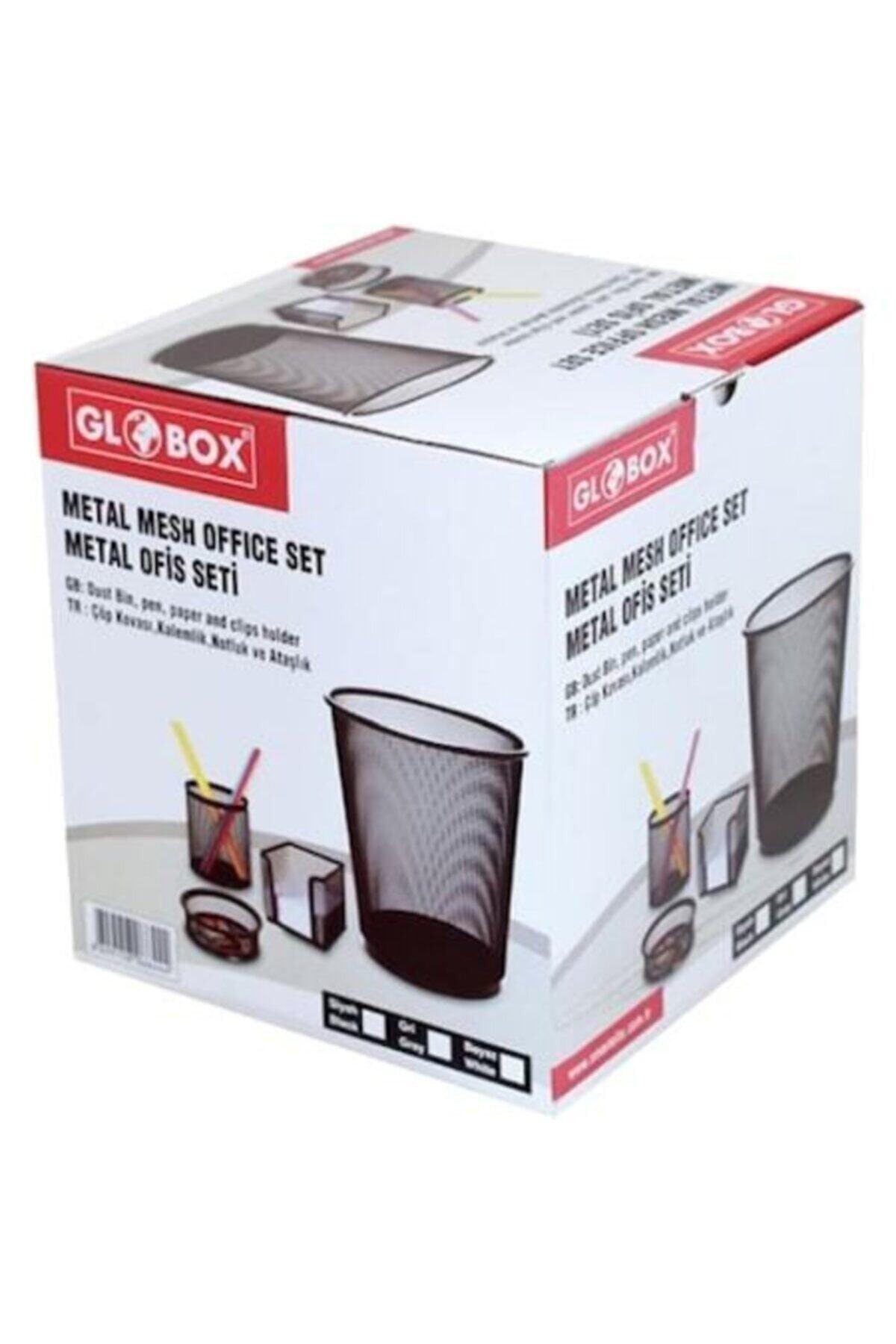 Metal Office Set with 4 Trash Bin Glb001 Fx