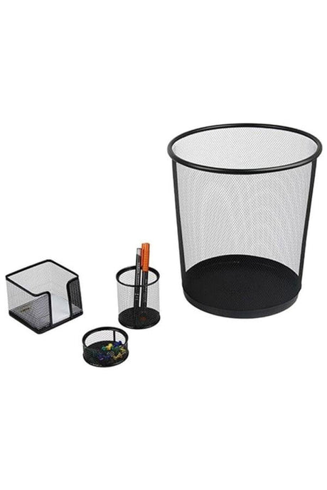 Metal Office Set with 4 Trash Bin Glb001 Fx