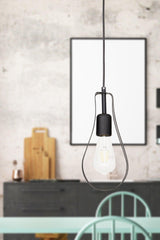 Metal Pear Single Black Chandelier - Swordslife